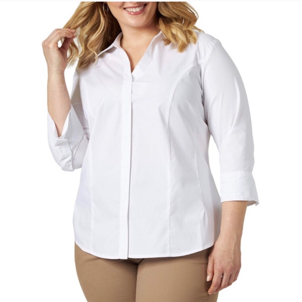 Lee Riders Classic Button Front  Shirt White XL